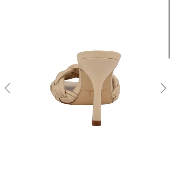 🌷Marc Fisher Tan Leather Square Toe Slide Size 7 - Picture 4 of 11